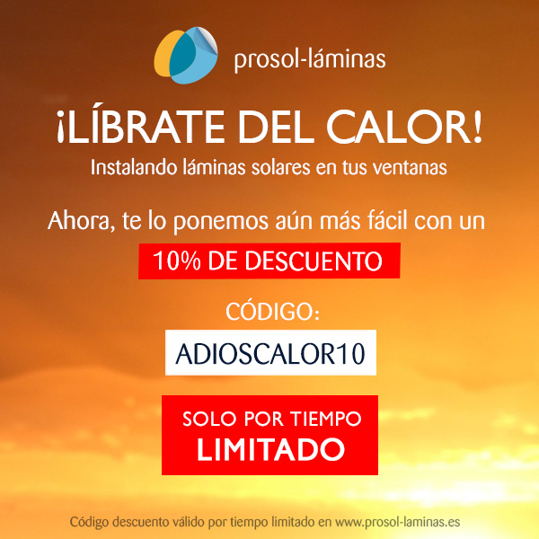 Descuento del 10% con el código ADIOSCALOR10